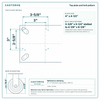 Top plate bolt pattern drawing, ["5-1/4\" x 7-1/4\""] plate, slotted bolt holes