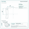 Top plate bolt pattern drawing, ["6-1/2\" x 7-1/2\""] plate