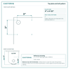 Top plate bolt pattern drawing, ["10\" x 12\""] plate