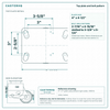 Top plate bolt pattern drawing, ["4-1/2\" x 6-1/4\""] plate, slotted bolt holes