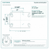 Top plate bolt pattern drawing, ["4-1/2\" x 6-1/4\""] plate, slotted bolt holes