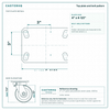 Top plate bolt pattern drawing, ["3-3/8\" x 5-1/4\""] plate