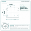 Top plate bolt pattern drawing, ["4-1/2\" x 6-1/4\""] plate, slotted bolt holes