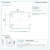 Top plate bolt pattern drawing, ["3-3/8\" x 5-1/4\""] plate