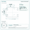 Top plate bolt pattern drawing, ["4-1/2\" x 6-1/4\""] plate, slotted bolt holes