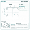 Top plate bolt pattern drawing, ["4-1/2\" x 6-1/4\""] plate, slotted bolt holes