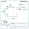 Top plate bolt pattern drawing, ["4-1/2\" x 6-1/4\""] plate, slotted bolt holes