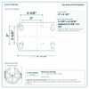 Top plate bolt pattern drawing, ["4-1/2\" x 6-1/4\""] plate, slotted bolt holes