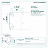 Top plate bolt pattern drawing, ["5-1/4\" x 7-1/4\""] plate, slotted bolt holes