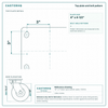 Top plate bolt pattern drawing, ["6-1/4\" x 7-1/2\""] plate