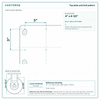 Top plate bolt pattern drawing, ["6-1/4\" x 7-1/2\""] plate
