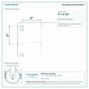 Top plate bolt pattern drawing, ["6-1/4\" x 7-1/2\""] plate