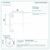 Top plate bolt pattern drawing, ["6-1/4\" x 7-1/2\""] plate