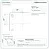 Top plate bolt pattern drawing, ["6-1/4\" x 7-1/2\""] plate