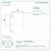 Top plate bolt pattern drawing, ["6-1/4\" x 7-1/2\""] plate
