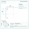 Top plate bolt pattern drawing, ["6-1/4\" x 7-1/2\""] plate
