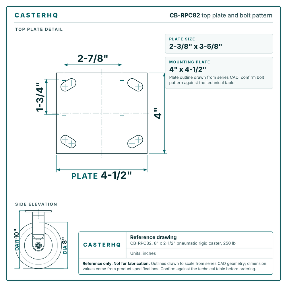 CB-RPC82 top plate drawing