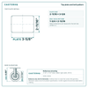 Top plate bolt pattern drawing, 2-11/16 x 3-5/8 plate