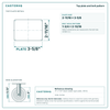 Top plate bolt pattern drawing, 2-11/16 x 3-5/8 plate