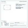 Top plate bolt pattern drawing, 2-3/8 x 3-5/8 or 3-1/8 x 4-1/8 or 4 x 4-1/2 plate