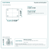 Top plate bolt pattern drawing, 2-3/8 x 3-5/8 plate