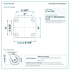 Top plate bolt pattern drawing, 4 x 4-1/2 plate, slotted bolt holes