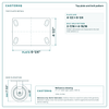 Top plate bolt pattern drawing, 4-1/2 x 6-1/4 plate