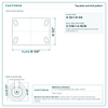 Top plate bolt pattern drawing, 4-1/2 x 6-1/4 plate
