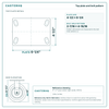 Top plate bolt pattern drawing, 4-1/2 x 6-1/4 plate