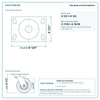 Top plate bolt pattern drawing, 4-1/2 x 6-1/4 plate