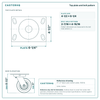 Top plate bolt pattern drawing, 4-1/2 x 6-1/4 plate