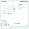 Top plate bolt pattern drawing, 4-1/2 x 6-1/4 plate