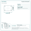Top plate bolt pattern drawing, 1-1/4 x 5 plate