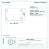 Top plate bolt pattern drawing, 4-1/2 x 6-1/4 plate, slotted bolt holes