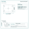 Top plate bolt pattern drawing, 4-1/2 x 6-1/4 plate, slotted bolt holes