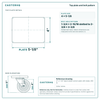 Top plate bolt pattern drawing, 4 x 5-1/8 plate, slotted bolt holes