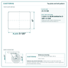 Top plate bolt pattern drawing, 4 x 5-1/8 plate, slotted bolt holes