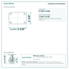 Top plate bolt pattern drawing, 2-3/8 x 3-5/8 plate