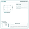 Top plate bolt pattern drawing, 2-3/8 x 3-5/8 plate, slotted bolt holes
