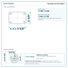 Top plate bolt pattern drawing, 2-3/8 x 3-5/8 plate