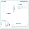Top plate bolt pattern drawing, 4-1/2 x 6-1/2 plate
