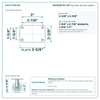HQ1330R-PL1-SP top plate bolt pattern drawing, 2-3/8 x 3-5/8 in plate, slotted bolt holes