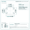 HQ1330R-PL2-SP top plate bolt pattern drawing, 3-1/8 x 4-1/8 in plate, slotted bolt holes
