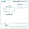HQ1330S-PL1-PP-BLACK top plate bolt pattern drawing, 2-3/8 x 3-5/8 in plate, round bolt holes
