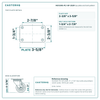 HQ1330S-PL1-SP-2S2R top plate bolt pattern drawing, 2-3/8 x 3-5/8 in plate