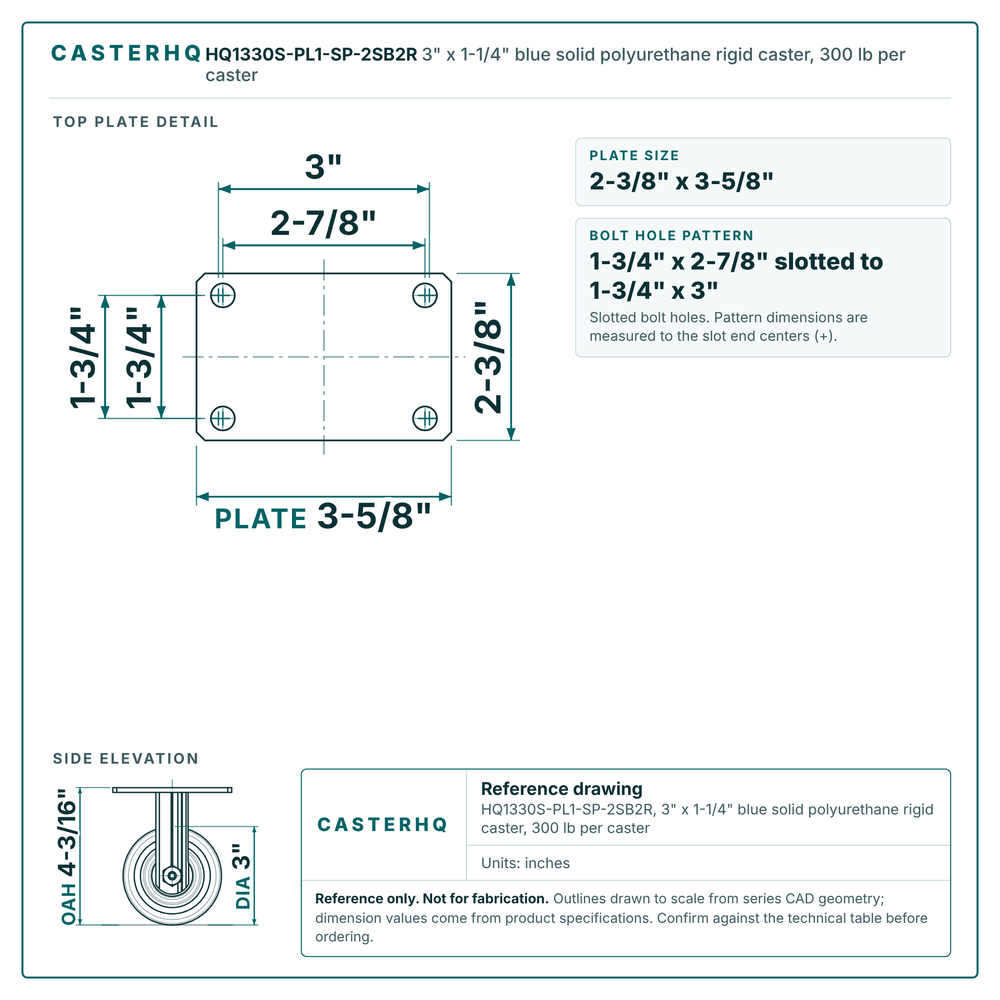 HQ1330S-PL1-SP-2SB2R rigid top plate drawing