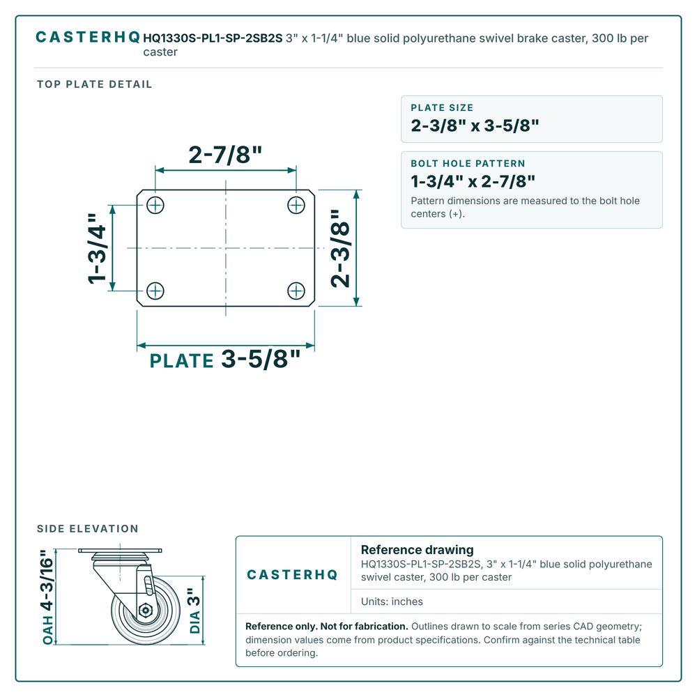 HQ1330S-PL1-SP-2SB2S top plate drawing