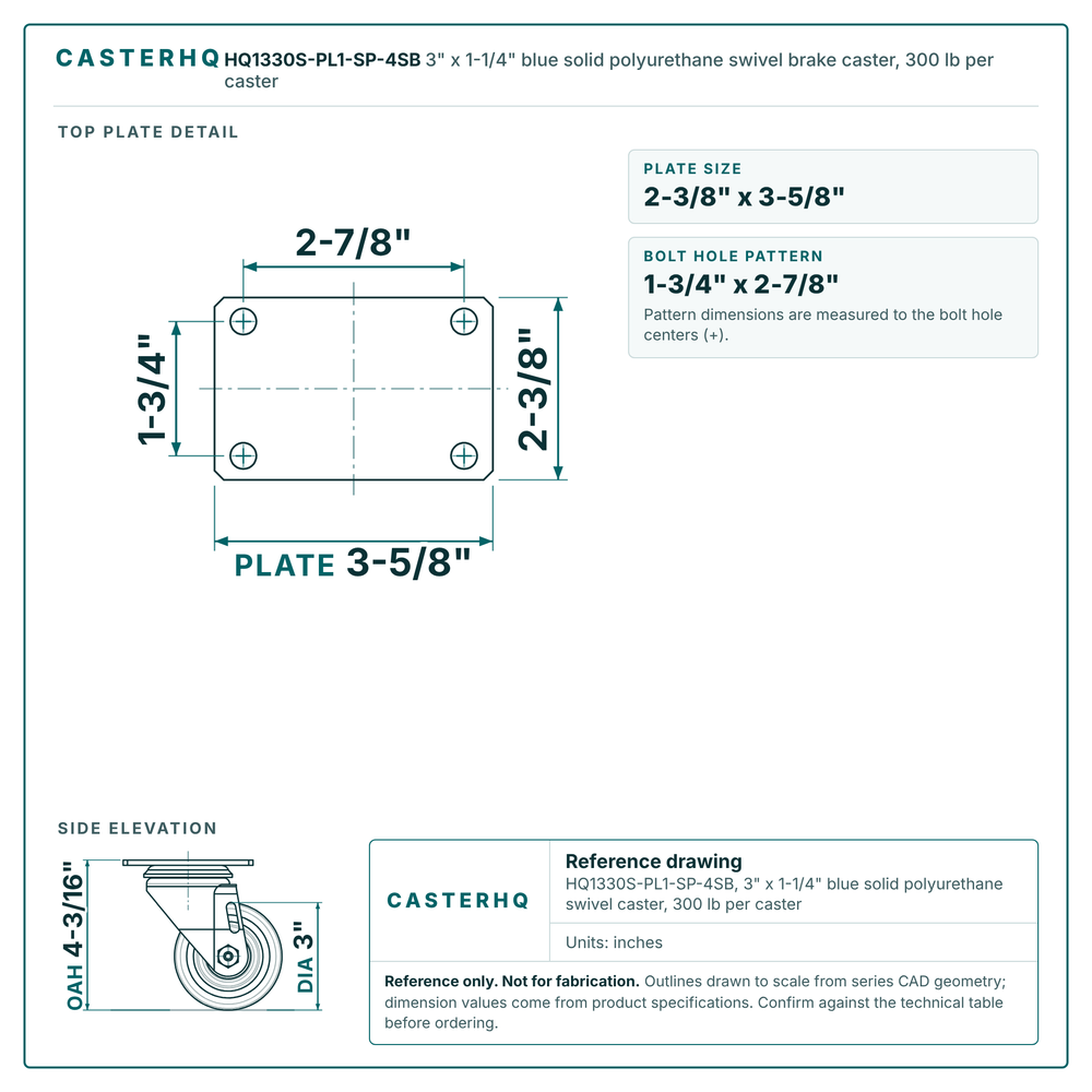 HQ1330S-PL1-SP-4SB top plate drawing