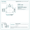 HQ1330S-PL1-SP top plate bolt pattern drawing, 2-3/8 x 3-5/8 in plate, slotted bolt holes