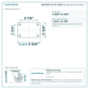 HQ1330S-PL1-SS-2S2R top plate bolt pattern drawing, 2-3/8 x 3-5/8 in plate, round bolt holes